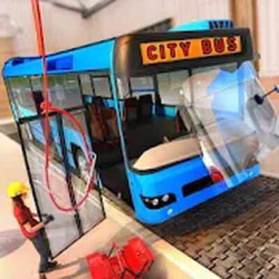 Скачать City Bus Builder Автосервис 3D Bus Mechanic Games [Unlocked] RUS apk на Андроид