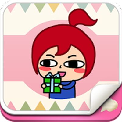 Скачать Red Girl Emoji [Без рекламы] RU apk на Андроид