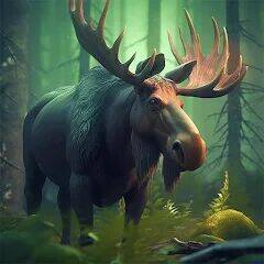 Скачать взломанную The Moose - Animal Simulator [Много монет] MOD apk на Андроид