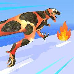 Скачать взломанную Dino Evolution Run 3D [Мод меню] MOD apk на Андроид