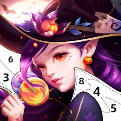 Скачать взломанную Witch & Wizard Color by Number [Бесплатные покупки] MOD apk на Андроид