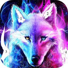 Скачать взломанную Игра-раскраска волк офлайн [Бесплатные покупки] MOD apk на Андроид