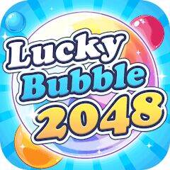 Скачать взломанную Lucky Bubble 2048 [Много монет] MOD apk на Андроид