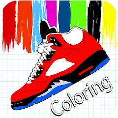 Скачать взломанную Basketball Shoes Coloring Book [Много монет] MOD apk на Андроид
