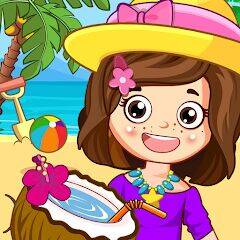Скачать взломанную Мини Городок: пляж пикник игра [Много монет] MOD apk на Андроид