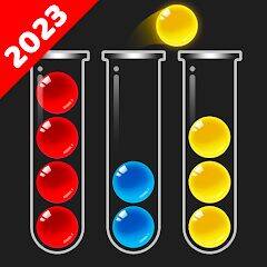 Скачать взломанную Сортировка мячей: Цветная игра [Бесплатные покупки] MOD apk на Андроид