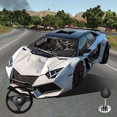 Скачать взломанную Mega Car Crash Simulator [Мод меню] MOD apk на Андроид