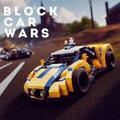 Скачать взломанную Block Car Wars Brick Car Crash [Мод меню] MOD apk на Андроид