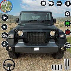 Скачать взломанную Jeep Driving Simulator offRoad [Много монет] MOD apk на Андроид