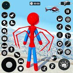Скачать взломанную Игра герой летающего паука [Много денег] MOD apk на Андроид