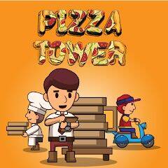 Скачать взломанную Pizza Tower: Idle Tycoon [Много монет] MOD apk на Андроид