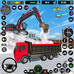 Скачать взломанную Excavator Simulator Crane Game [Много денег] MOD apk на Андроид