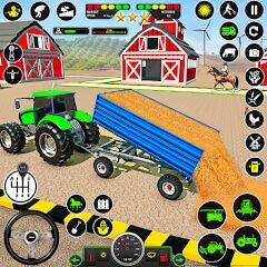 Скачать взломанную Tractor Farming: Tractor Games [Много монет] MOD apk на Андроид