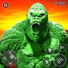 Скачать взломанную Игра Monster King Kong Rampage [Много монет] MOD apk на Андроид