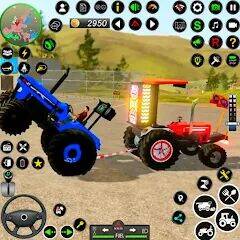 Скачать взломанную Тракторные фермерские игры 3D [Бесплатные покупки] MOD apk на Андроид