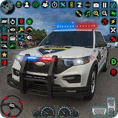 Скачать взломанную американский Полиция Машина Во [Мод меню] MOD apk на Андроид