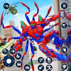 Скачать взломанную Spider Robot: Robot Car Games [Бесплатные покупки] MOD apk на Андроид