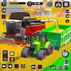 Скачать взломанную трактор комбайн фермер [Много монет] MOD apk на Андроид