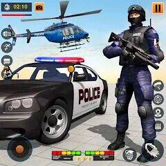Скачать взломанную полиция Опс съемка игр оружием [Много монет] MOD apk на Андроид