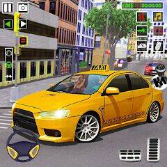 Скачать взломанную City Taxi Games-Taxi Car Games [Много монет] MOD apk на Андроид