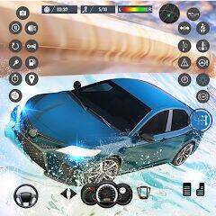 Скачать взломанную Water Slide Car Race games [Мод меню] MOD apk на Андроид