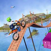 Скачать взломанную Bike Stunt Tricks Master 3d [Много монет] MOD apk на Андроид