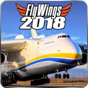 Скачать взломанную Flight Simulator 2018 FlyWings [Мод меню] MOD apk на Андроид