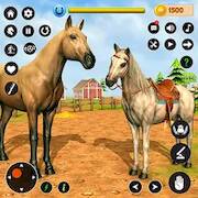 Скачать взломанную Симулятор Лошади Семейная Игра [Много денег] MOD apk на Андроид