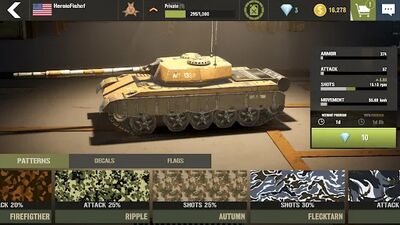 Скачать взломанную War Machines: танковые бои [Много денег] MOD apk на Андроид