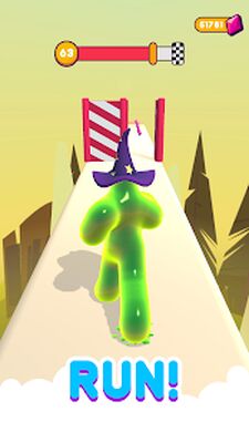Скачать взломанную Blob Runner 3D [Много монет] MOD apk на Андроид