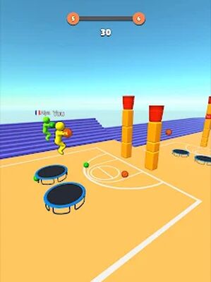Скачать взломанную Jump Dunk 3D [Бесплатные покупки] MOD apk на Андроид