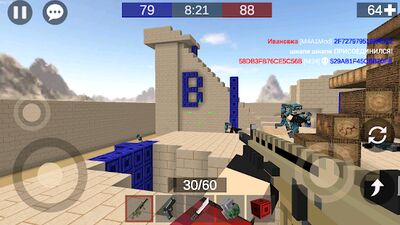 Скачать взломанную Pixel Combats 2 - игры стрелялки онлайн! [Бесплатные покупки] MOD apk на Андроид