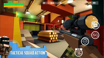 Скачать взломанную Block Gun: FPS PvP War - Online Gun Shooting Games [Бесплатные покупки] MOD apk на Андроид