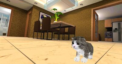 Скачать взломанную Котенок Кошка Симулятор 3D [Много монет] MOD apk на Андроид