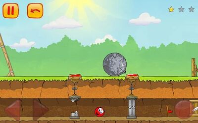 Скачать взломанную Red Ball 3: прыгающий Красный Шарик ищет любовь! [Мод меню] MOD apk на Андроид