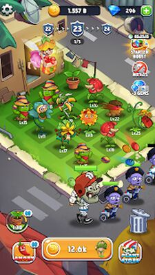 Скачать взломанную Merge Plants - Zombie Defense - игра зомби [Много денег] MOD apk на Андроид