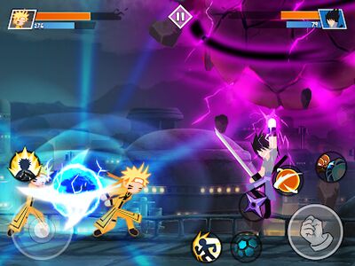 Скачать взломанную Stickman Ninja Fight - Shinobi Epic Battle [Много монет] MOD apk на Андроид