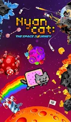 Скачать взломанную Nyan Cat: The Space Journey [Мод меню] MOD apk на Андроид
