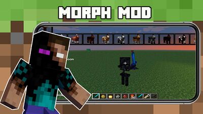 Скачать взломанную Morph Mod for Minecraft PE [Много денег] MOD apk на Андроид