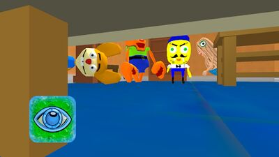 Скачать взломанную Sponge Neighbor Escape 3D [Много монет] MOD apk на Андроид