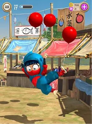 Скачать взломанную Clumsy Ninja [Бесплатные покупки] MOD apk на Андроид
