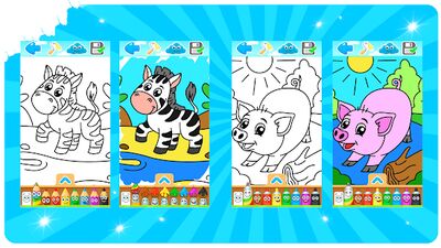 Скачать взломанную Раскраски для детей : животные [Много денег] MOD apk на Андроид