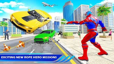 Скачать взломанную Flying Police Robot Rope Hero: Gangster Crime City [Мод меню] MOD apk на Андроид