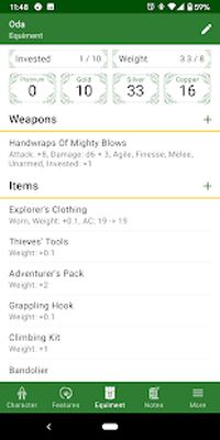 Скачать взломанную Character Sheet for any RPG [Бесплатные покупки] MOD apk на Андроид