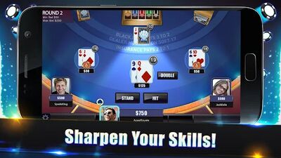 Скачать взломанную Blackjack Legends: 21 Online Multiplayer Casino [Много монет] MOD apk на Андроид