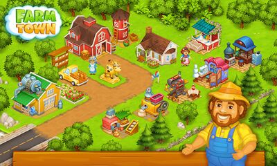 Скачать взломанную Farm Town: Семейная Ферма [Мод меню] MOD apk на Андроид