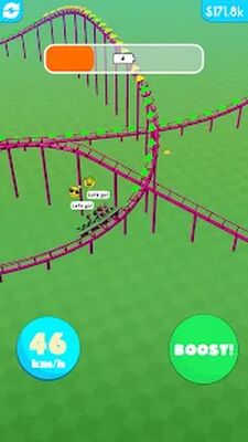 Скачать взломанную Hyper Roller Coaster [Много денег] MOD apk на Андроид