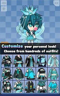 Скачать взломанную Pocket Chibi - Anime Dress Up [Много монет] MOD apk на Андроид