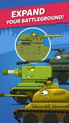 Скачать взломанную Merge Tanks 2: KV-44 Tank War [Бесплатные покупки] MOD apk на Андроид