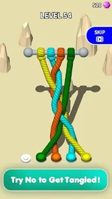 Скачать взломанную Untangle 3D: Tangle Rope Master - игра-головоломка [Мод меню] MOD apk на Андроид